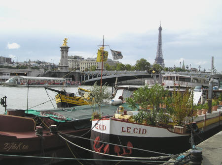 River Boats on the Seine - Paris France