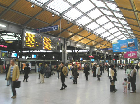Gare du Nord in Paris France