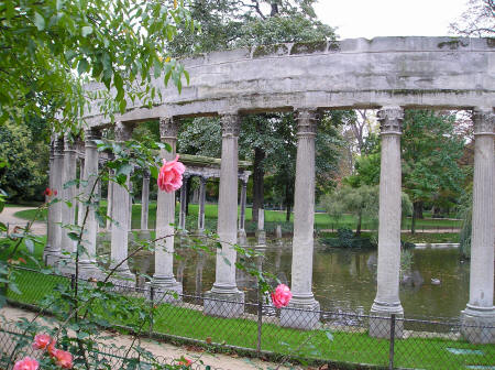 Parc de Monceau in Paris France